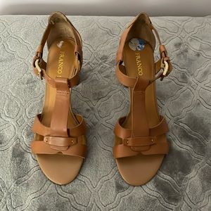Franco Sarto open toe heels